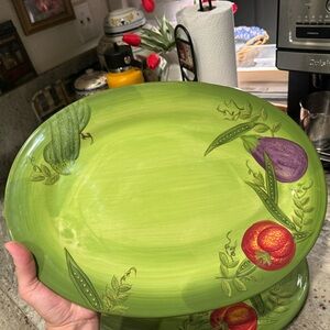 Laurie Gates “Market Garden” Ceramic Platter